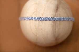Lia Ultra Dainty Beaded Band in Clouds
