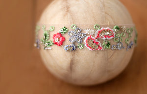 Sheer Meadow Embroidered Band