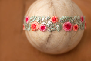 Rosemary Floral Embroidered Band